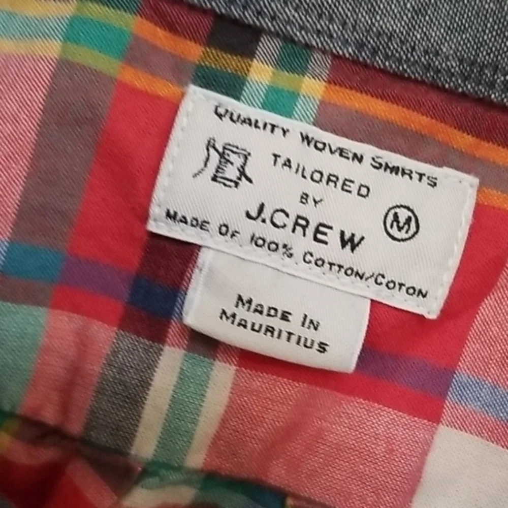 J.crew button‎ down shirt med